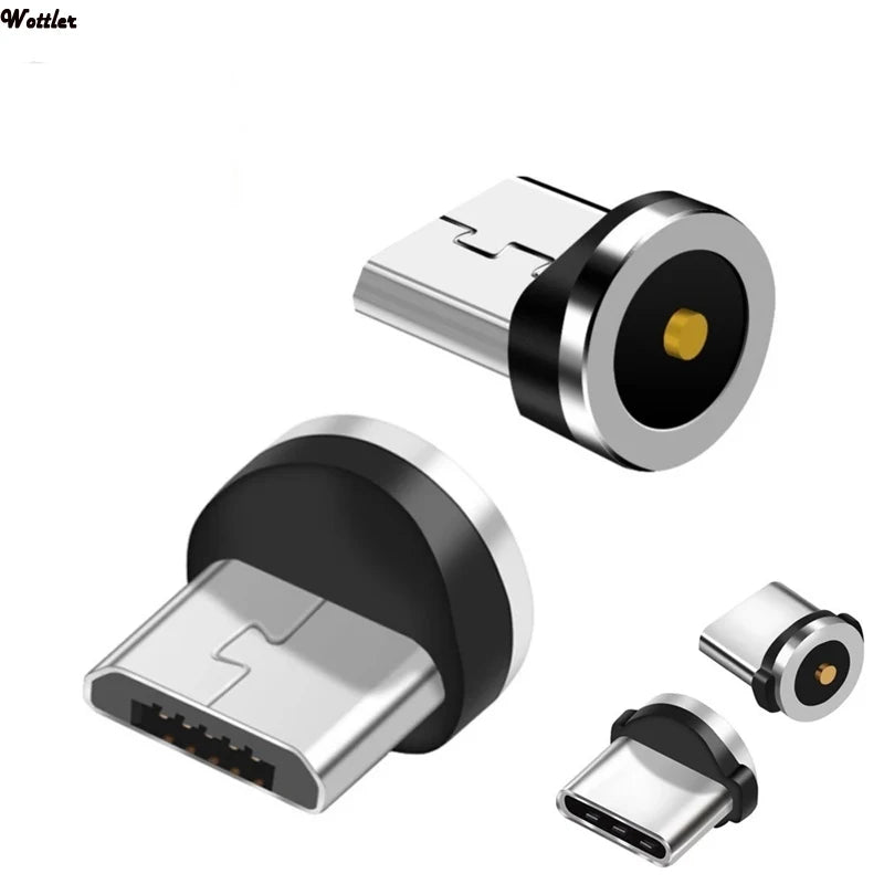 Magnetic Cable Plug Type C Micro USB C Plugs Fast Charging Adapter Phone Micro Usb Type-C Magnet Charger Plug For iphone Plugs