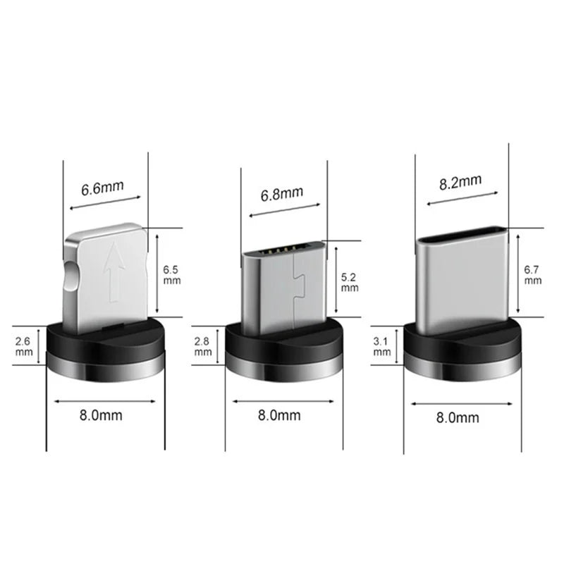 Magnetic Cable Plug Type C Micro USB C Plugs Fast Charging Adapter Phone Micro Usb Type-C Magnet Charger Plug For iphone Plugs