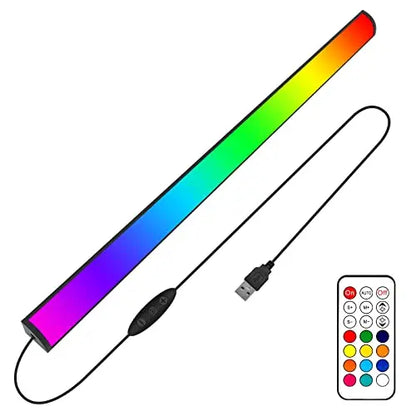 Ambient Gaming Lights Under Monitor Light Ambiance Backlights with Remote Controller USB Powered for Gaming PC Setup Desk Stand