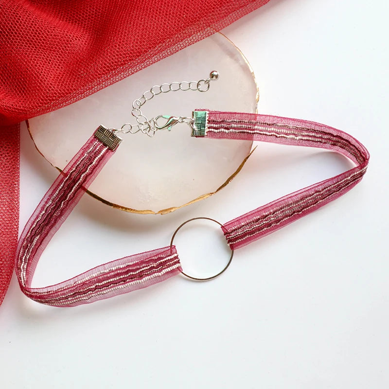 Fashion Lace Necklace For Women Adjustable Elegant Snowfake Strawberry Pendant Velvet Choker Necklace Collar Party Jewelry Gift