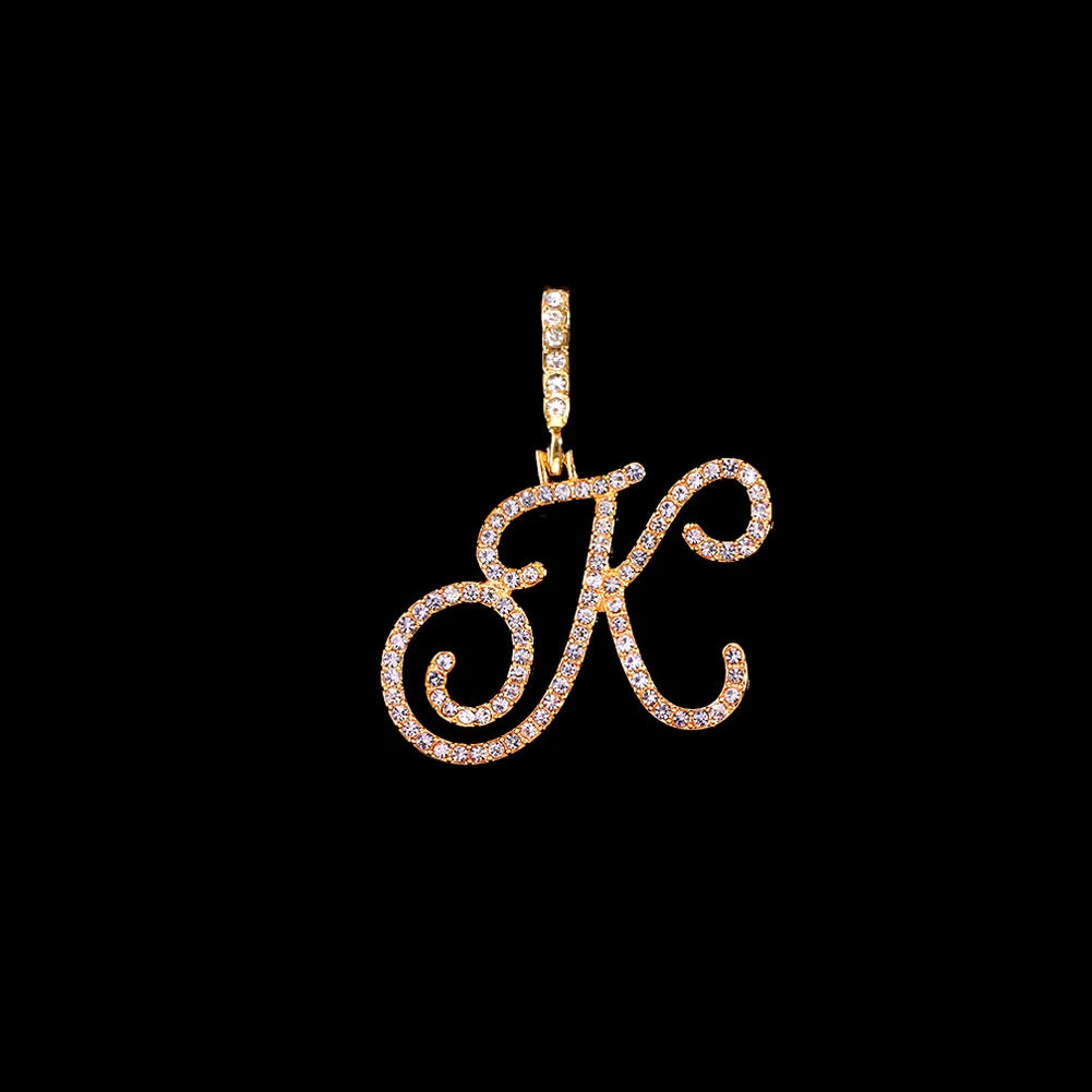 Stainless Steel Rope Chain with CZ Letter Necklace for Women Personalized Initial Pendant Necklaces Fashion Jewelry Gift