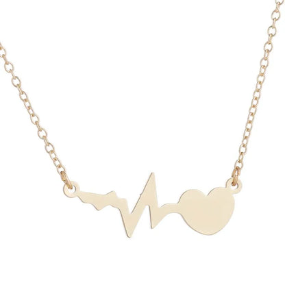 Stainless Steel Heart Pendant Choker Necklace For Women Birthday Gifts Clavicle Chain Aesthetic Jewelry Wholesale Charms