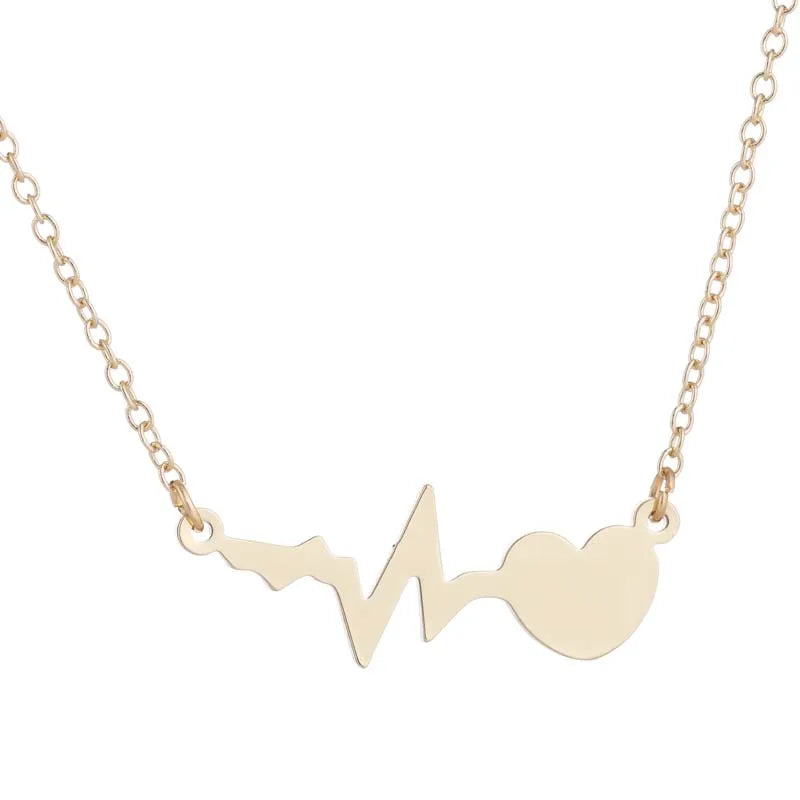 Stainless Steel Heart Pendant Choker Necklace For Women Birthday Gifts Clavicle Chain Aesthetic Jewelry Wholesale Charms