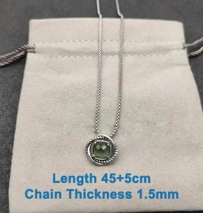 s925 All DY Stone Necklace With diamonds for Women 2025 All DY Stone Necklace With diamonds for Women