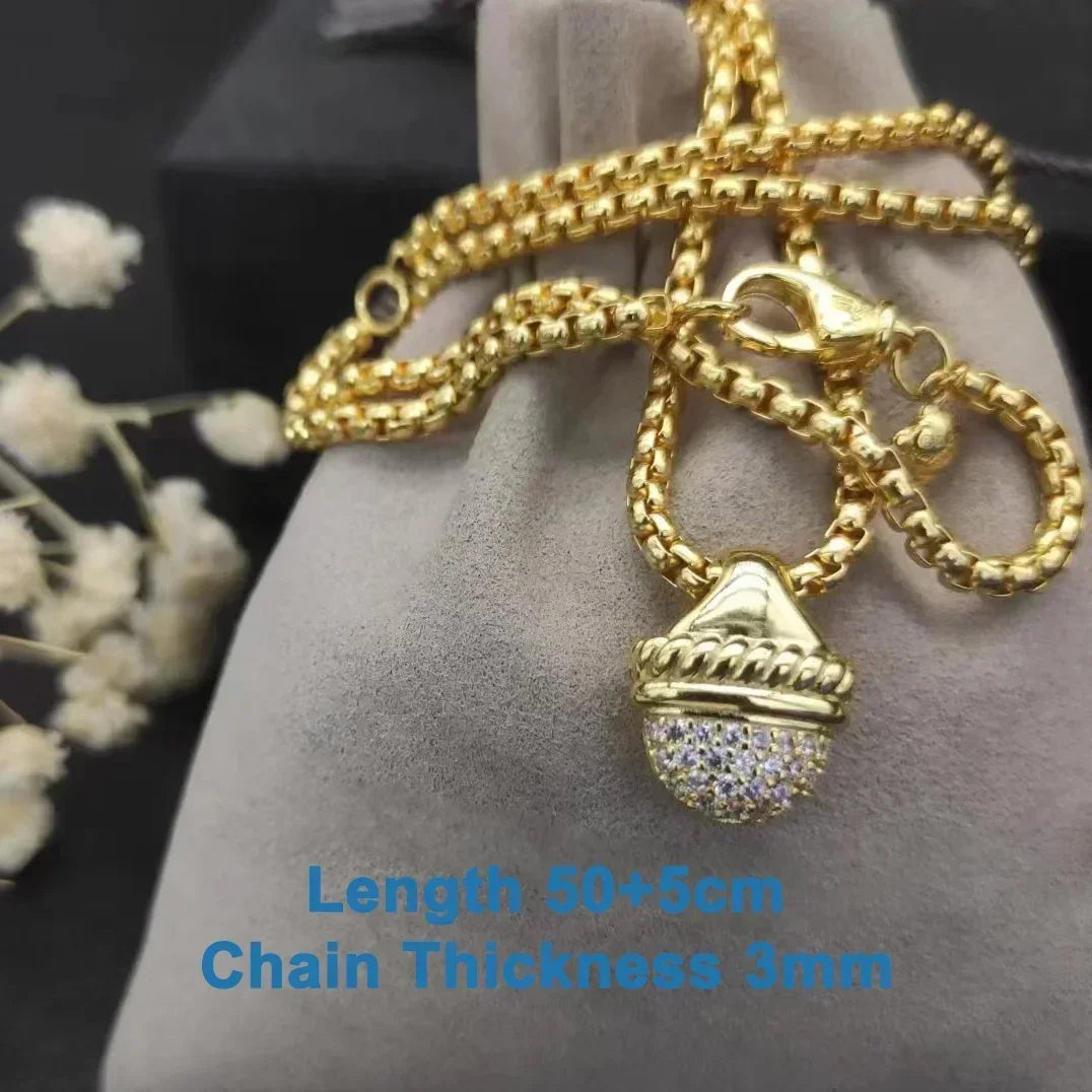 s925 All DY Stone Necklace With diamonds for Women 2025 All DY Stone Necklace With diamonds for Women