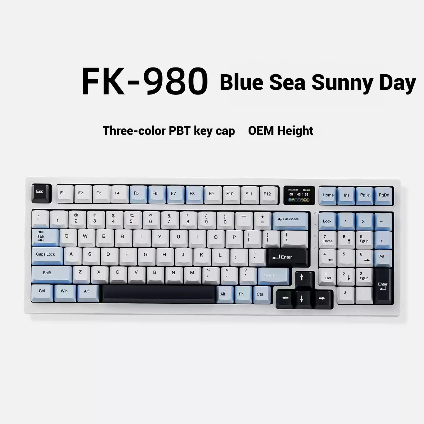 Zidli Fk980 Optical Axis Gaming Mechanical Keyboard 99 Key Pbt Keycap Gaming Keyboard Tablet Laptop Office Gaming Accessories