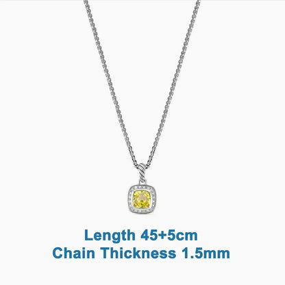 s925 All DY Stone Necklace With diamonds for Women 2025 All DY Stone Necklace With diamonds for Women