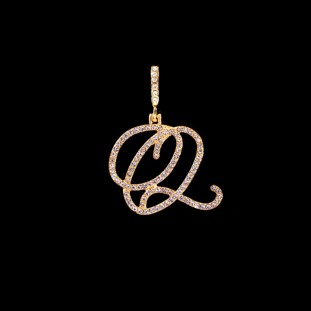 Stainless Steel Rope Chain with CZ Letter Necklace for Women Personalized Initial Pendant Necklaces Fashion Jewelry Gift