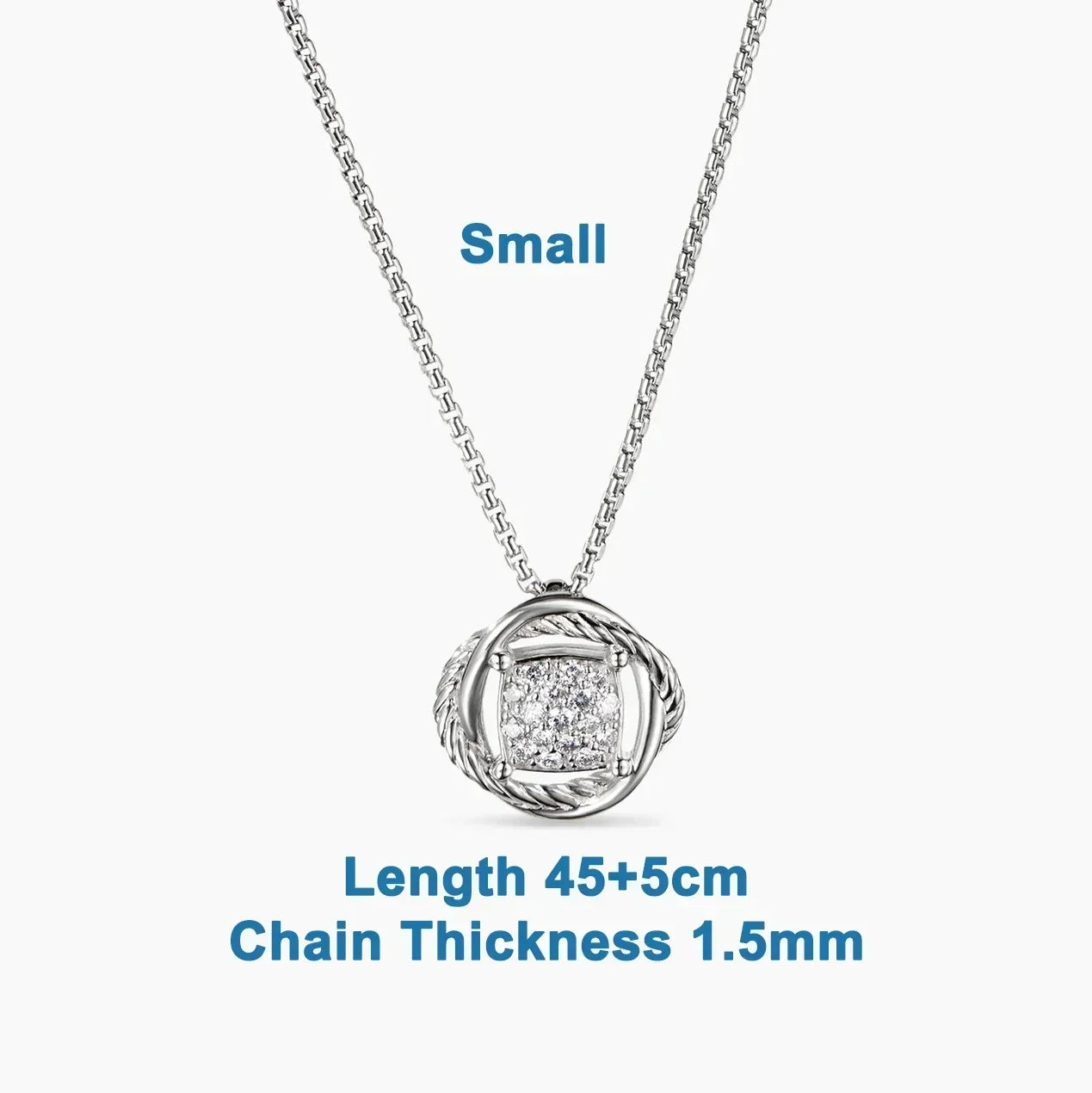 s925 All DY Stone Necklace With diamonds for Women 2025 All DY Stone Necklace With diamonds for Women