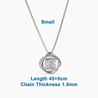 s925 All DY Stone Necklace With diamonds for Women 2025 All DY Stone Necklace With diamonds for Women