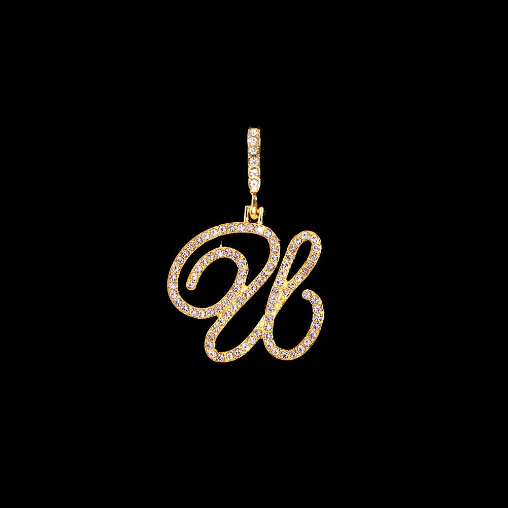 Stainless Steel Rope Chain with CZ Letter Necklace for Women Personalized Initial Pendant Necklaces Fashion Jewelry Gift
