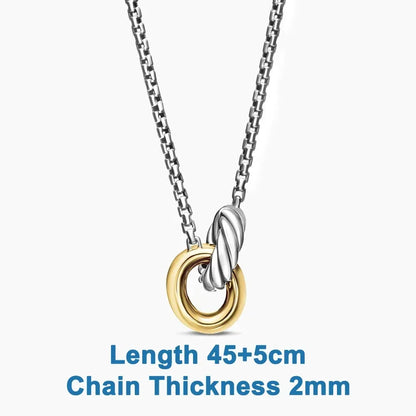 The S925 Silver DY Necklaces Are The First Choice for Vintage Punk Gifts