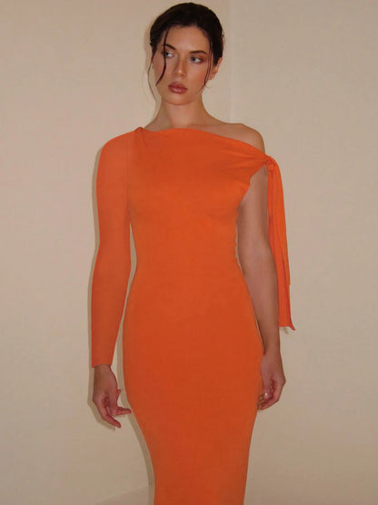 Hawthaw Women 2024 Spring Autumn Long Sleeve Party Club Evening Bodycon Basic Black Long Dress Wholesale Items For Business