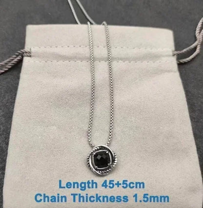 s925 All DY Stone Necklace With diamonds for Women 2025 All DY Stone Necklace With diamonds for Women