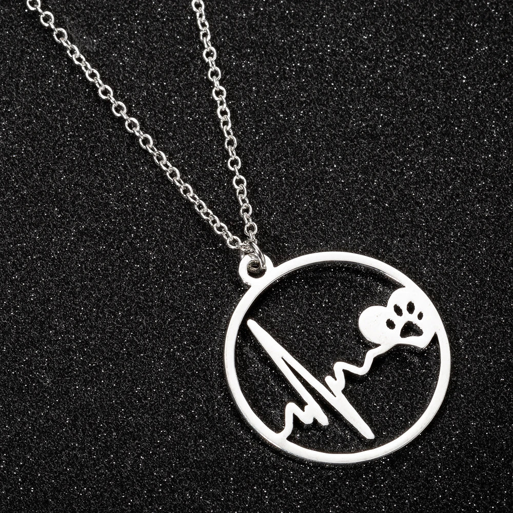 Stainless Steel Heart Pendant Choker Necklace For Women Birthday Gifts Clavicle Chain Aesthetic Jewelry Wholesale Charms