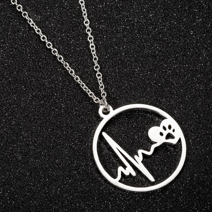 Stainless Steel Heart Pendant Choker Necklace For Women Birthday Gifts Clavicle Chain Aesthetic Jewelry Wholesale Charms