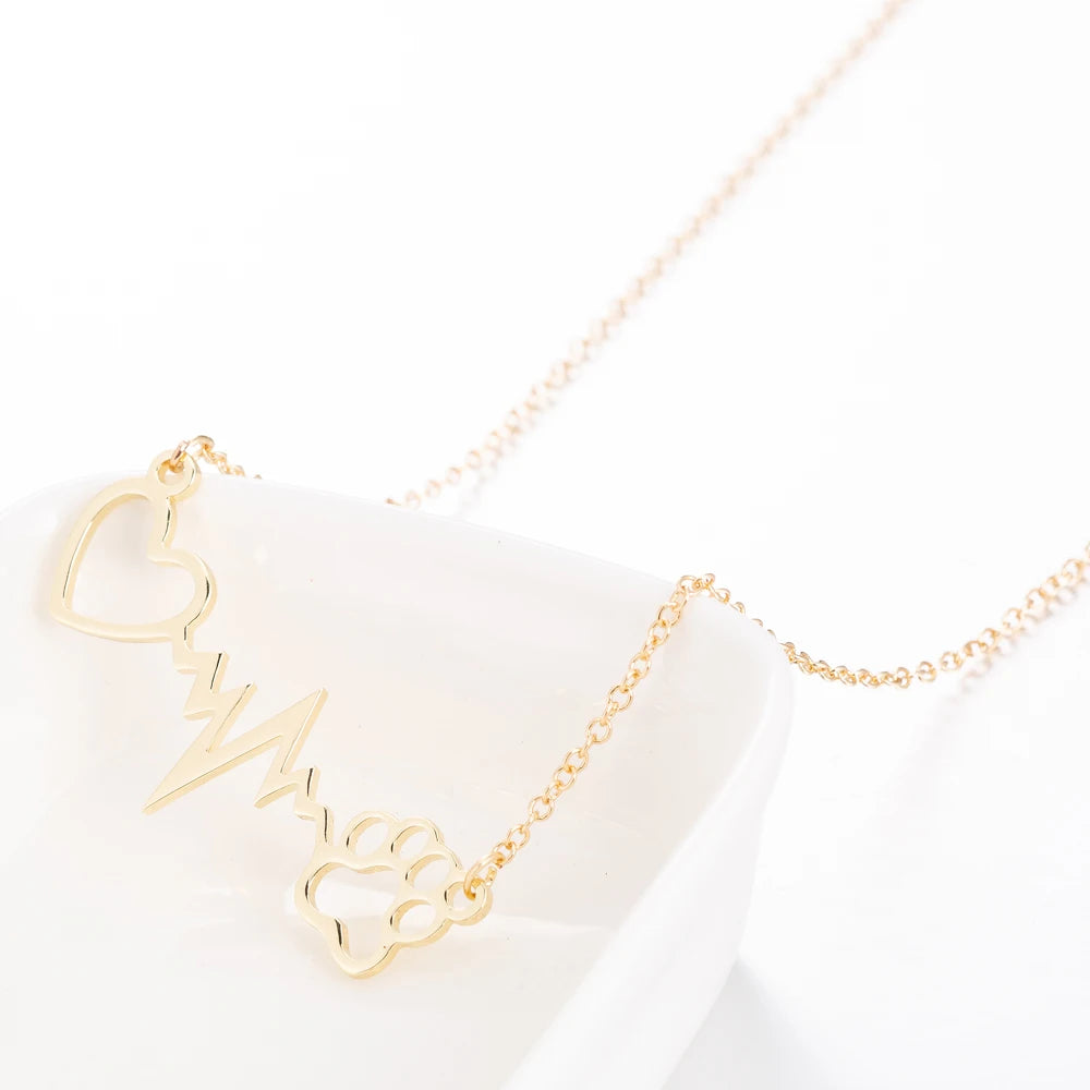 Stainless Steel Heart Pendant Choker Necklace For Women Birthday Gifts Clavicle Chain Aesthetic Jewelry Wholesale Charms