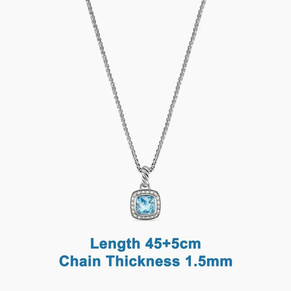 s925 All DY Stone Necklace With diamonds for Women 2025 All DY Stone Necklace With diamonds for Women