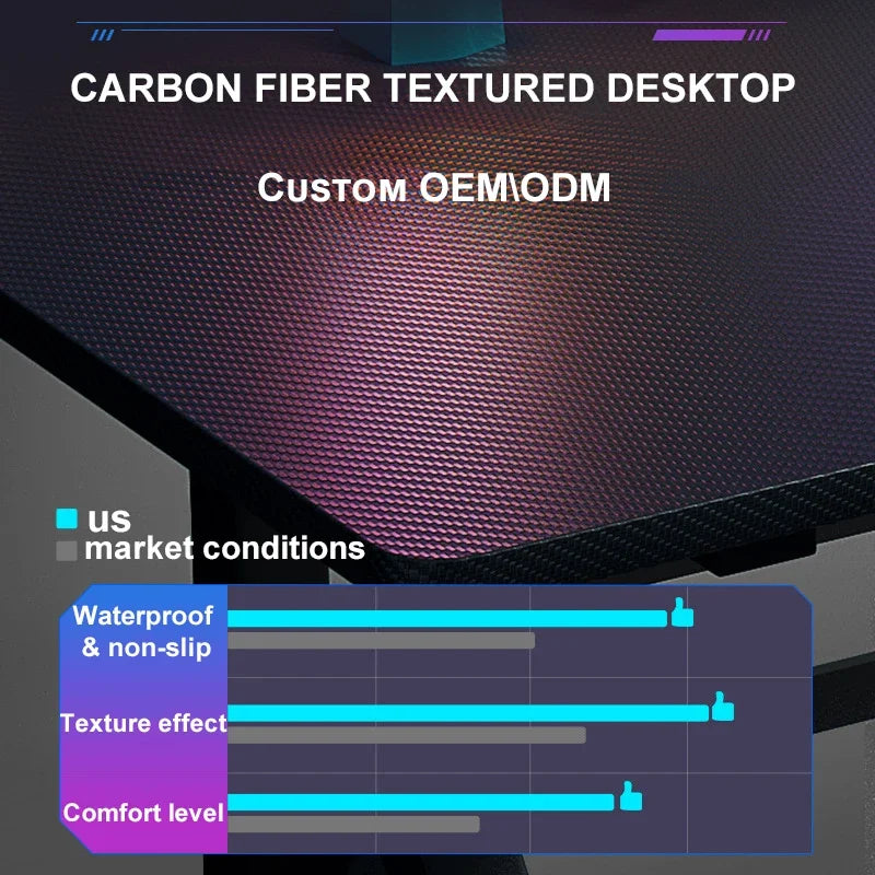 2024 Wholesale K Shaped Large Gaming Desk High Quality Racing Gaming Table Design PC Gaming Desk for E-sports
