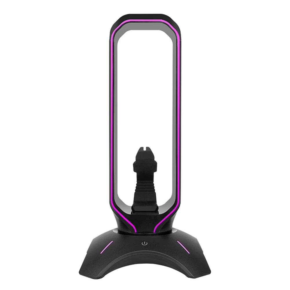 Multifunctional RGB Gaming Headphone Stand RGB Gaming Headphone Stand Computer Headset Stand Holder For Gamers Gaming Earphone