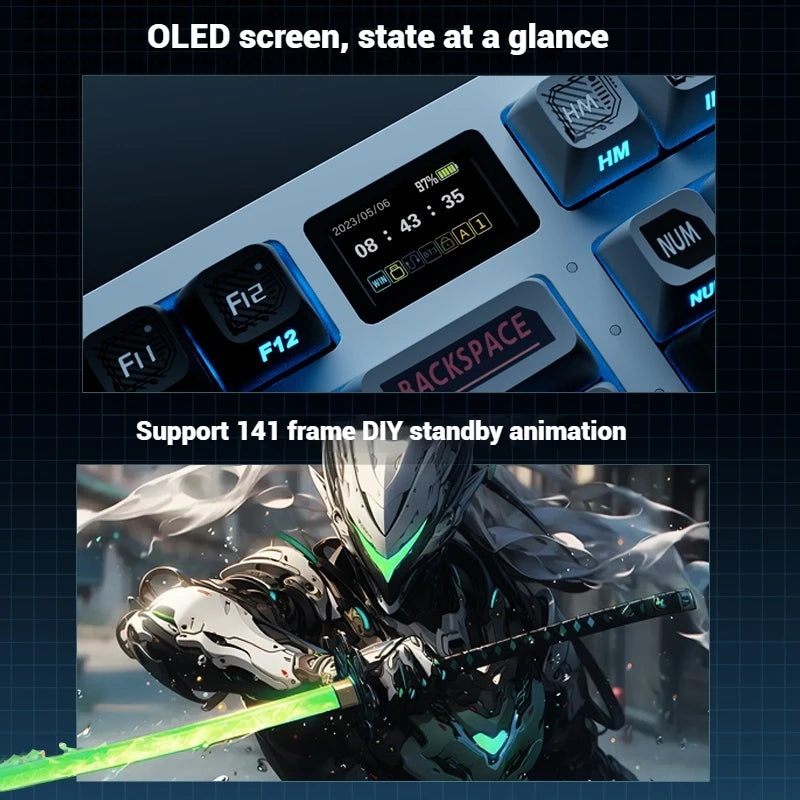 Zidli Fk980 Optical Axis Gaming Mechanical Keyboard 99 Key Pbt Keycap Gaming Keyboard Tablet Laptop Office Gaming Accessories