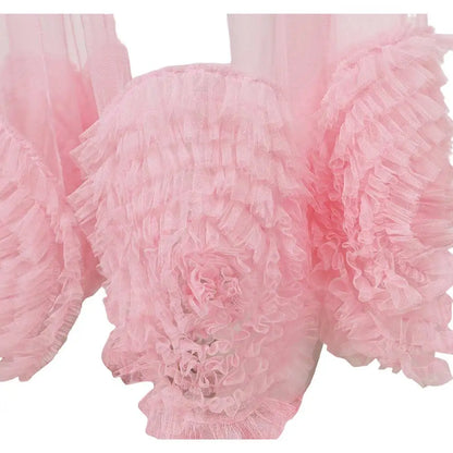 2024 Movie Wiked Fantasia Glinda Cosplay Pink Sleepwear Costume Women Coat Dress Night Wears Outfits Halloween Carnival Suit