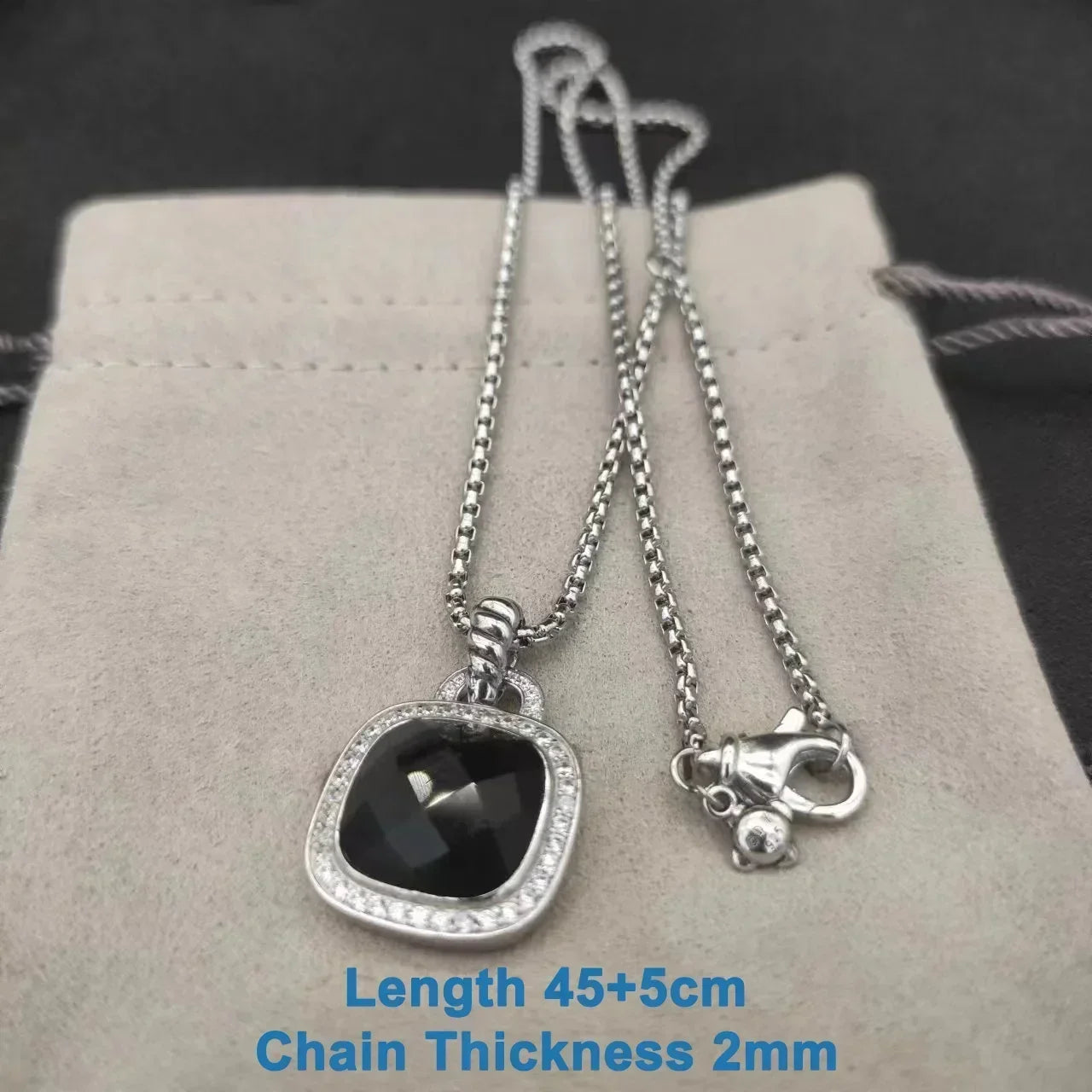 s925 All DY Stone Necklace With diamonds for Women 2025 All DY Stone Necklace With diamonds for Women