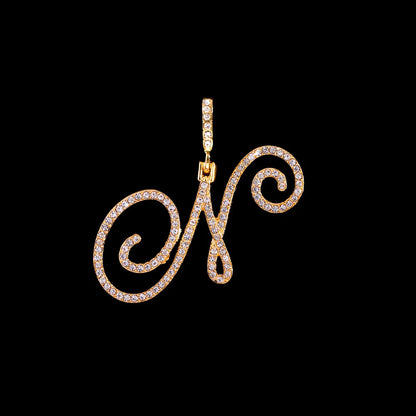 Stainless Steel Rope Chain with CZ Letter Necklace for Women Personalized Initial Pendant Necklaces Fashion Jewelry Gift